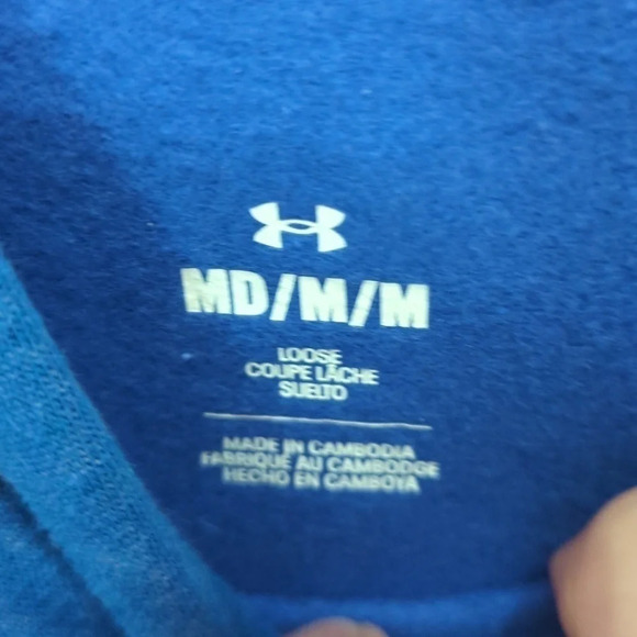 MEN'S Under armor wood mark rival fleece hoodie - Picture 4 of 5